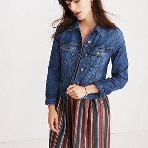 Madewell Blue Jean Jacket Fitted Cropped